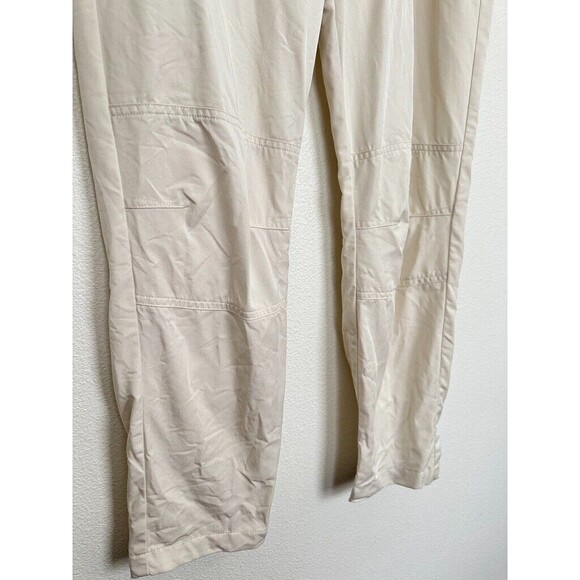 Vince Lyocell Tapered Cargo Pants Ivory White Slinky Workwear Women's Size 8 - Picture 5 of 9